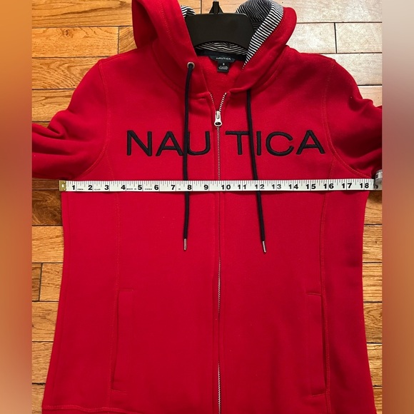 Nautica Women's Full Zip Hoodie - Red, size S. In great condition - Picture 10 of 12